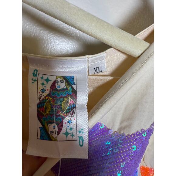 NWT Queen of Sparkles Darling Star Dress Girls Sz. XL - Picture 4 of 10